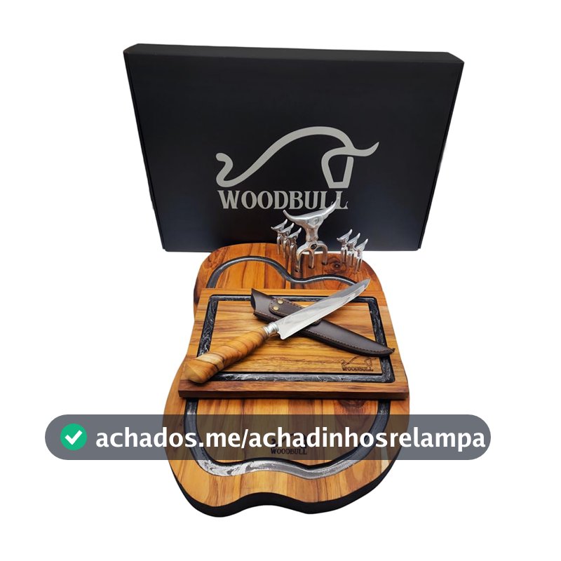 Kit para Churrasco With All com Caixa de Presente, Ideal para Preparar e Servir Carnes e Petiscos com Estilo, Perfeito para Presentear e Celebrar em Grande Estilo – WOODBULL.