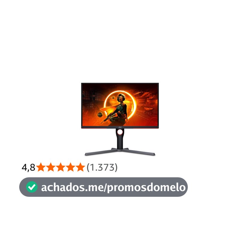 Monitor Gamer AOC Destiny 24,5 Polegadas 25G3ZM