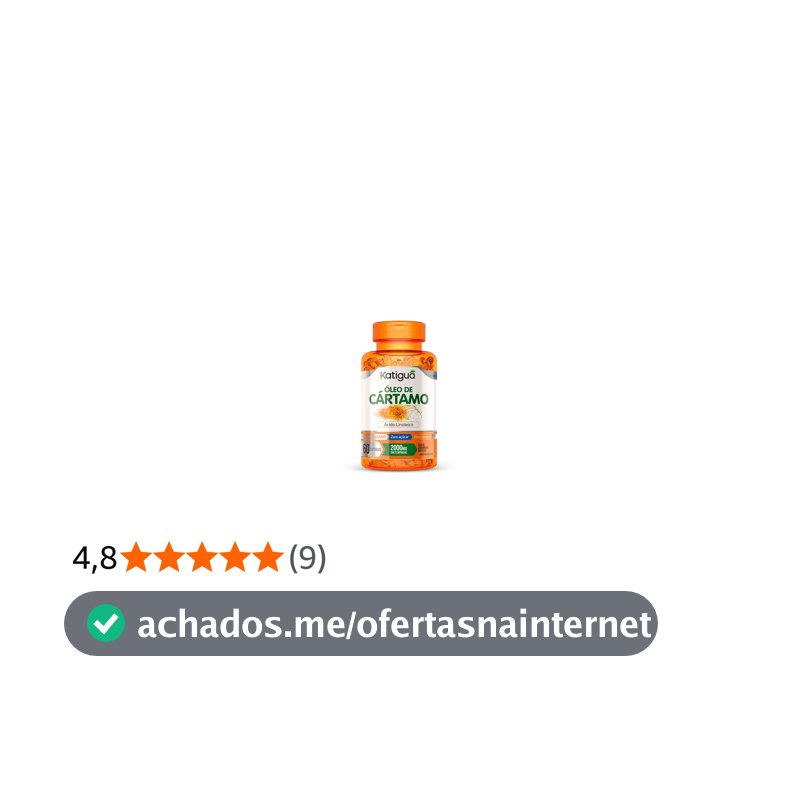 Katiguá, Óleo de Cártamo, Ácido Linoleico, Sem sabor, 60 Cápsulas Soft Gel • 30 doses, Laranja