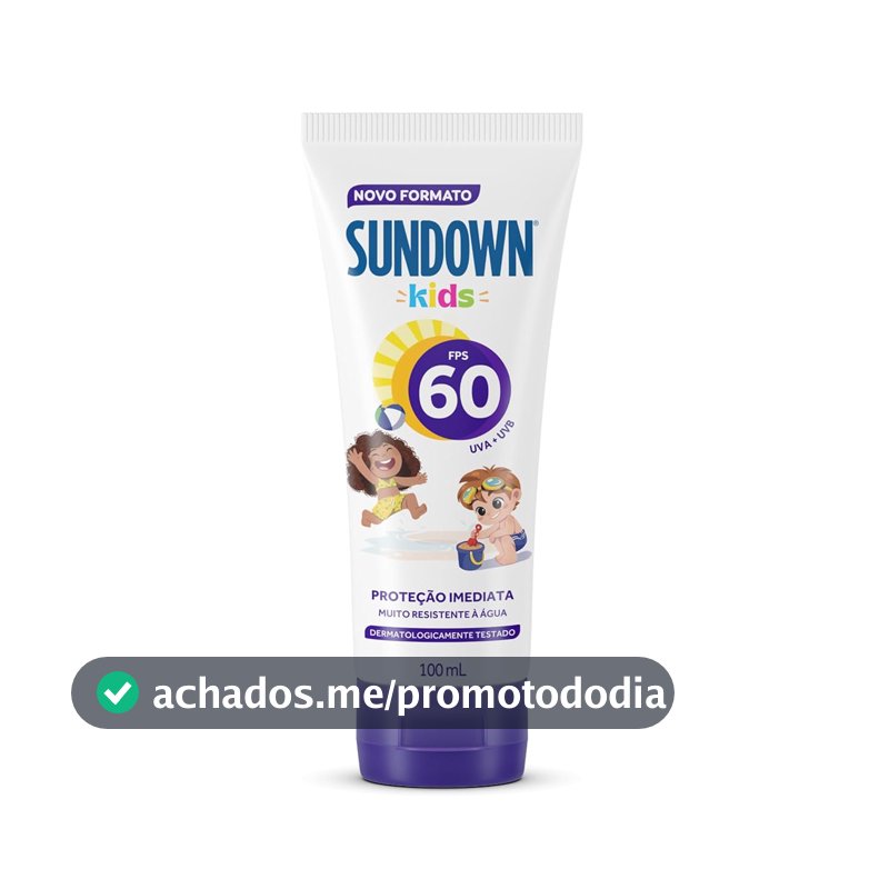 Protetor Solar Corporal em Loção Sundown Kids, FPS 60, 100ml