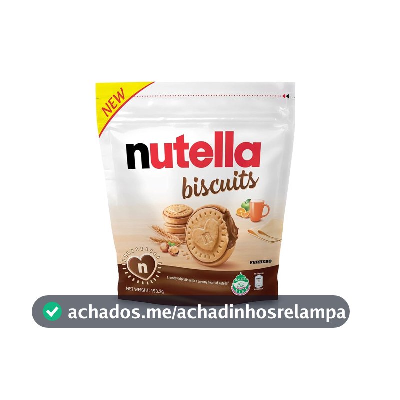 Nutella Biscuits Biscoito Wafer Creme de Avelã Ferrero 193g