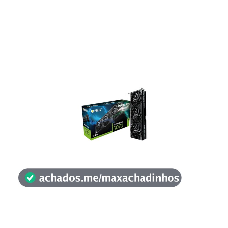 Palit RTX 5070 Infinity 3 12 GB GDDR7 12.288 MB (Seminovo)