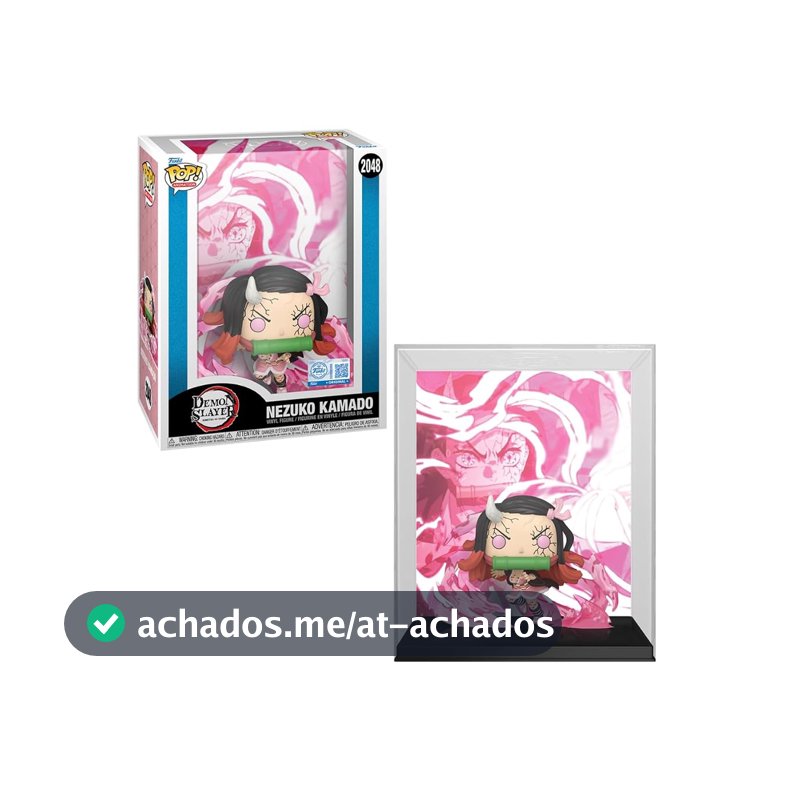 Candide, Boneco, Funko POP! Nezuko (Explosão de Sangue), Poster Demon Slayer, Acompanha Estojo Protetor - 11 cm