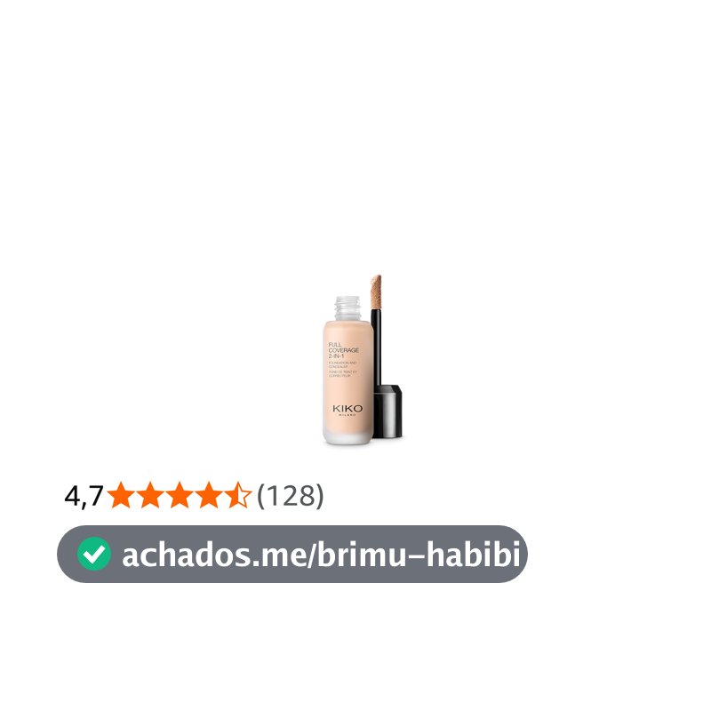 KIKO MILANO, Full Coverage 2-in-1 Foundation & Concealer, Base e Corretivo 2 em 1, Cor