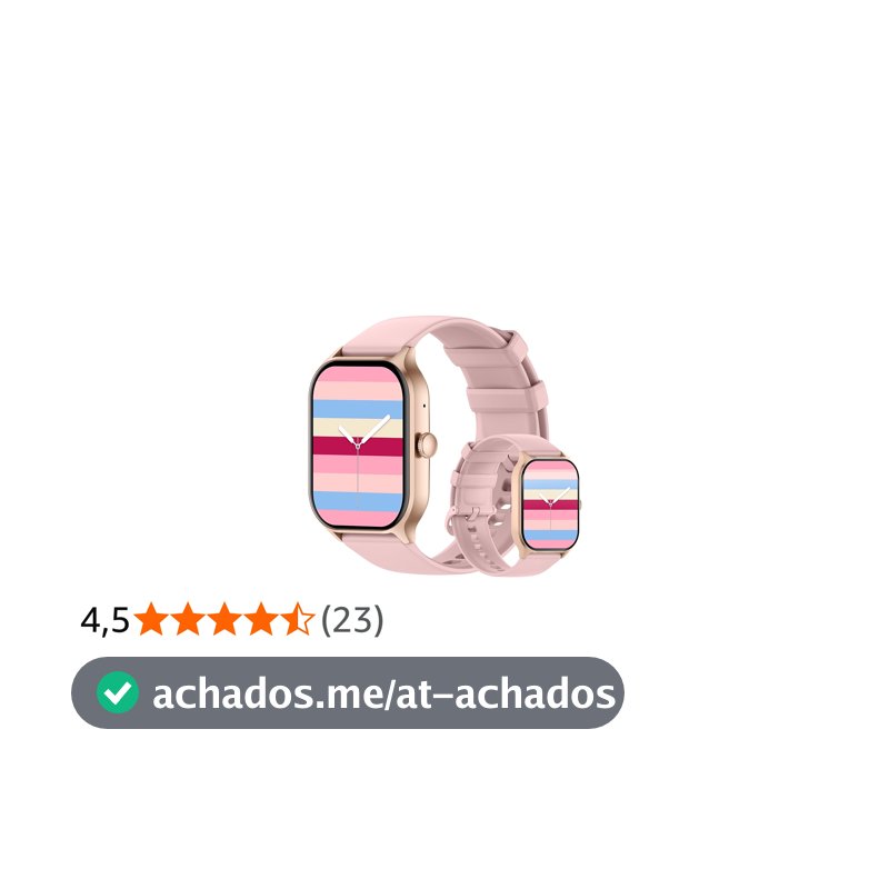 Bettdow smartwatch de 2,01 polegadas possui bateria com duração superior a 15 dias, mais de 120 modos esportivos, resistência à água 1ATM, relogio smartwatch com iOS e Android (Ouro rosa)