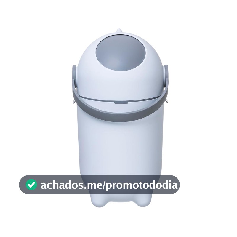 Gato Panda - Lixeira Anti Odor Classic 10 Litros – Design Compacto e Higiênico, Fácil de Limpar, Ideal para Quartos de Bebê, Cozinhas