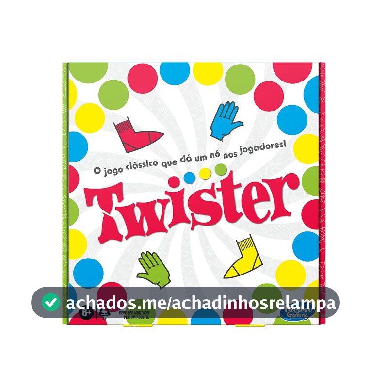 Hasbro Games, Jogo de Festas, Twister - Novos Movimentos, Jogo de Equilíbrio, 2 Jogadores ou Mais - A partir de 6 Anos