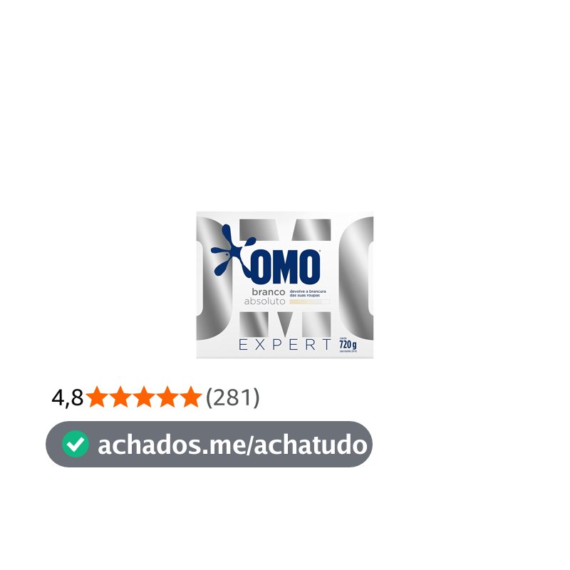 Lava-Roupas em Pó Roupas Brancas Omo Expert Caixa 720g