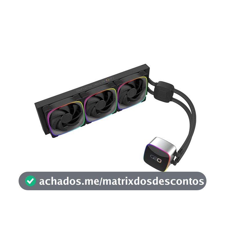Water Cooler Geometric Future Eskimo 36 RGB Preto