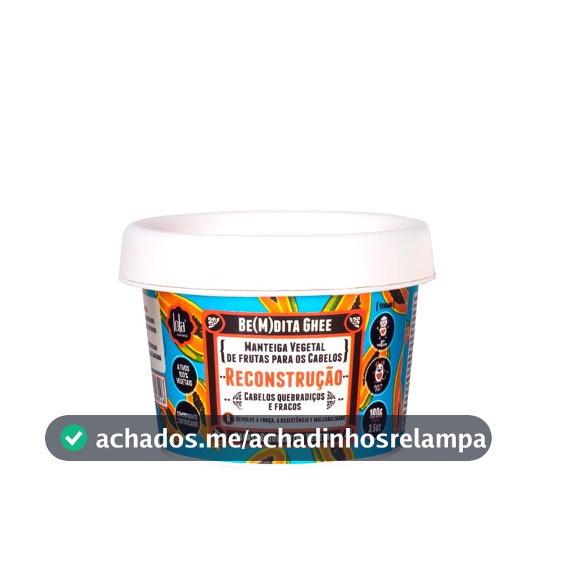 Be(M)Dita Ghee Reconstrução Mamão 100G, Lola Cosmetics