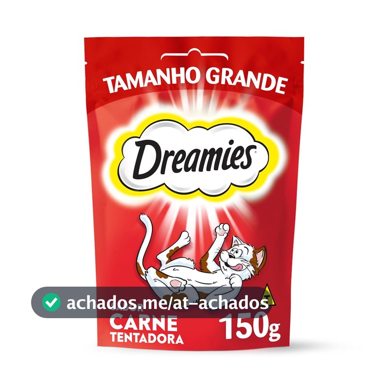 Dreamies Petisco Carne Tentadora Gatos Adultos 150G