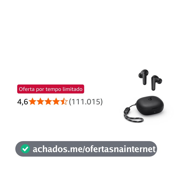 soundcore P20i da Anker, Fone de Ouvido Bluetooth 5.3 Sem Fio, 2 Mics IA