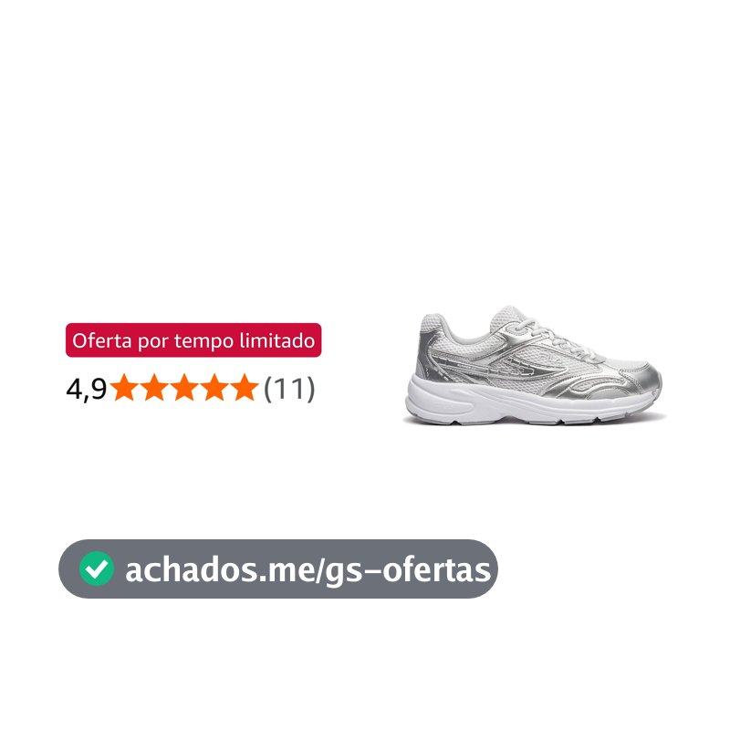 Tênis Fila Runner 2K Feminino Branco e Cinza