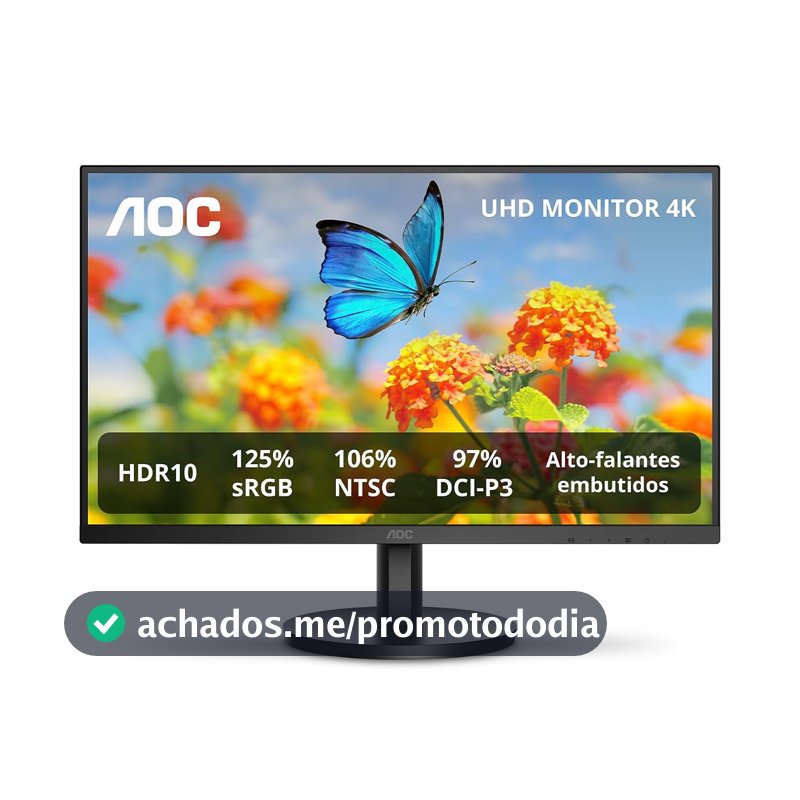 Monitor AOC 27" 4K IPS 106% NTSC 97% DCI-P3 Speakers U27B3A
