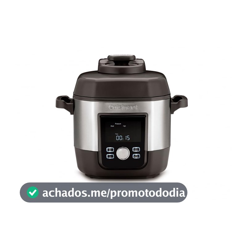 Panela de Pressão Elétrica Cuisinart 5,7 Litros Multicooker de Alta Pressão 1800W 127V