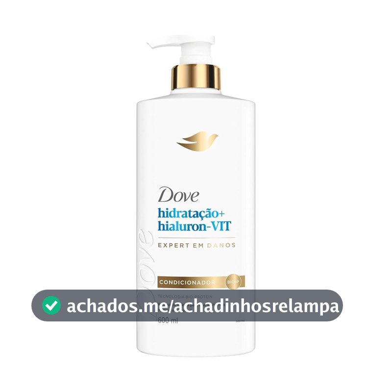 Dove Condicionador Hidratação + Hialuron-Vit 600ml Pump