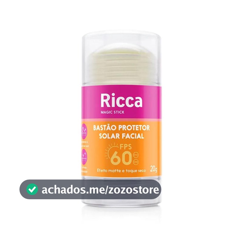 Ricca, Protetor Solar em Bastão, FPS60
