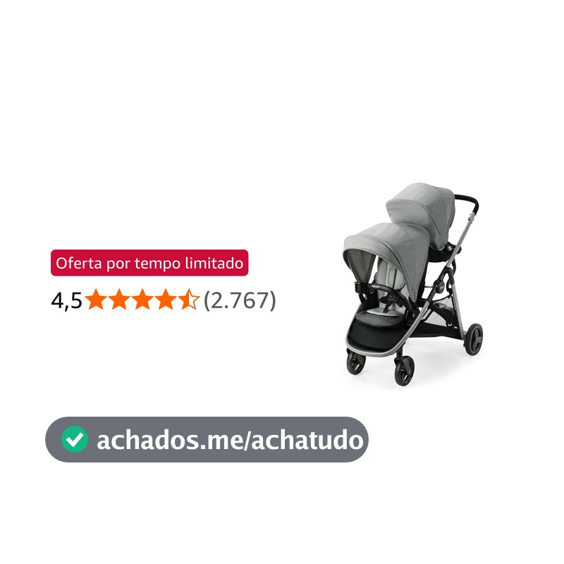 Graco Carrinho de Bebê Gêmeos Passeio Ready2Grow LX 2.0 CZ