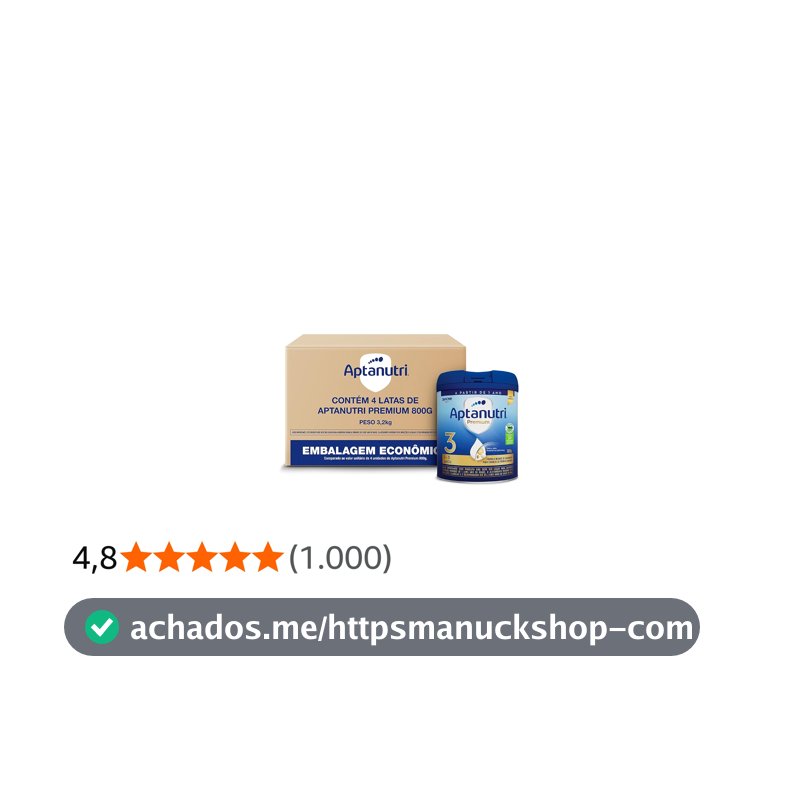 Kit Aptanutri Premium 3 Fórmula Infantil em Pó para Crianças a partir de 1 Ano, Contém Leite – 800 g (Kit com 4 Unidades)
