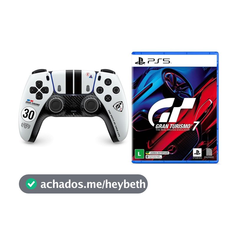 Bundle Controle sem fio DualSense® Edição Limitada Gran Turismo + Jogo Gran Turismo 7 - PlayStation 5