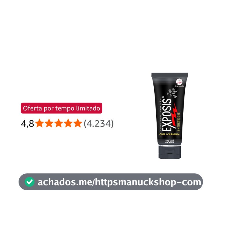 Exposis Extreme, Repelente Gel de Mosquitos, com Icaridina, Até 10h de Proteção, 100ml