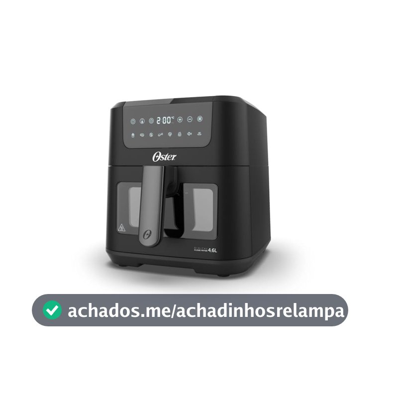 Fritadeira Digital Clear Oster 4,6L com Visor Transparente - 220V