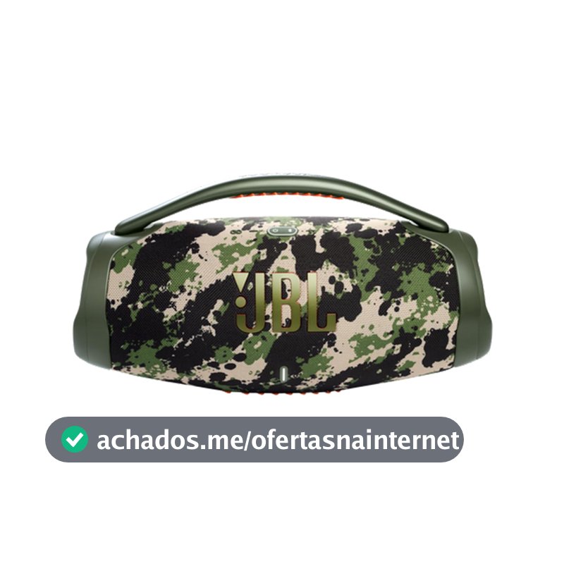JBL, Caixa de Som, Boombox 3, Bluetooth, À Prova D'água e Poeira - Camuflada