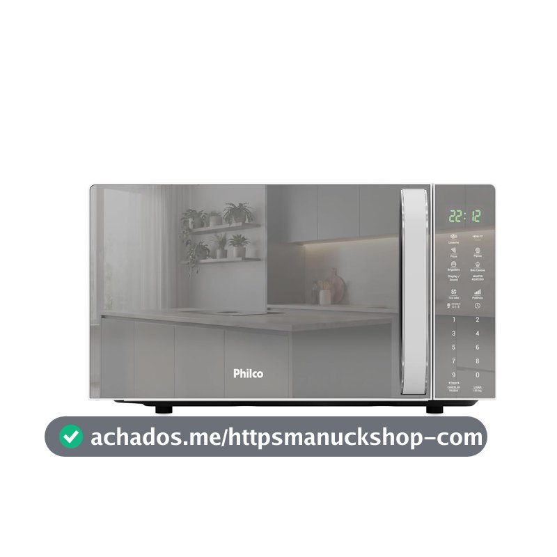 Micro-ondas Philco 20L Espelhado Pintura Limpa Fácil PMO24E 127v