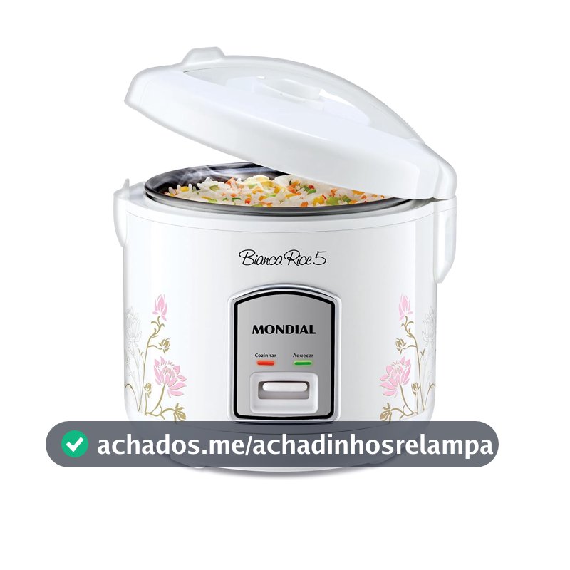 MONDIAL Panela De Arroz Bianca Rice 5, Branco, 400W, 110V - NPE-05-5X