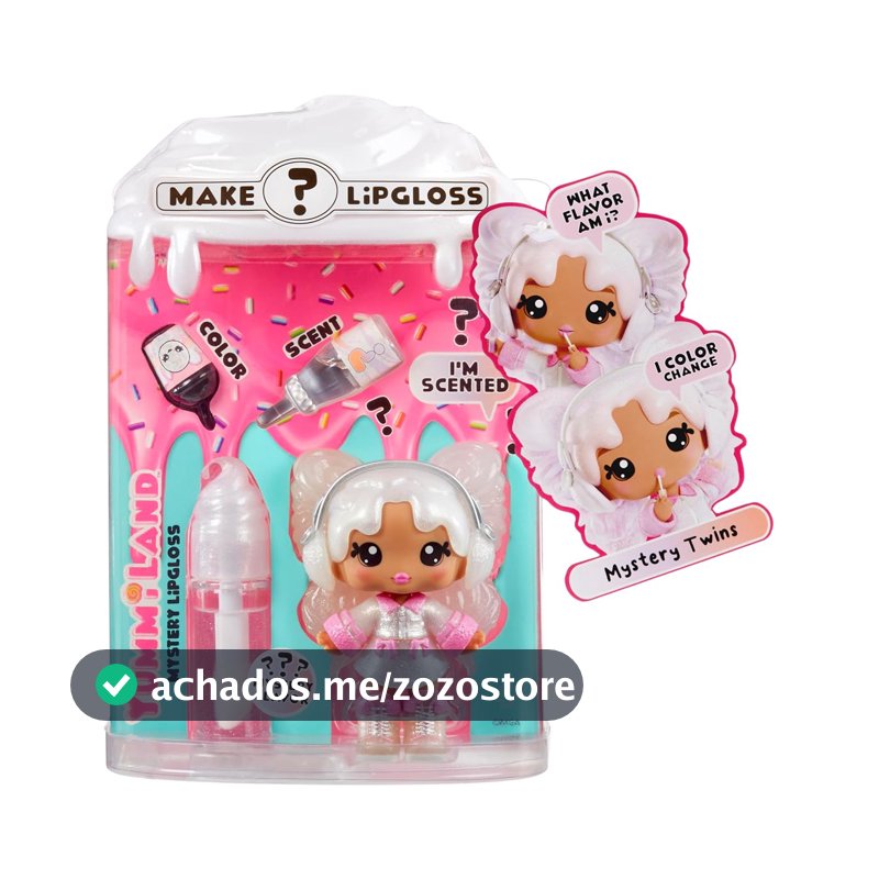 Yummiland - Lip Gloss Doll Series 2- Mystery Chase 1, Branco, Plástico