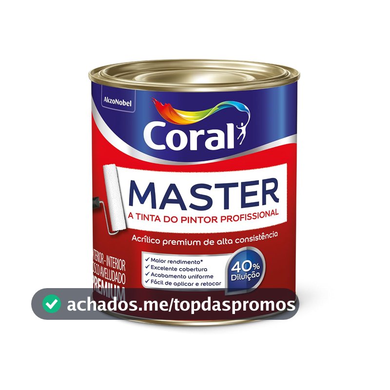 Master Branco 900ML - Coral