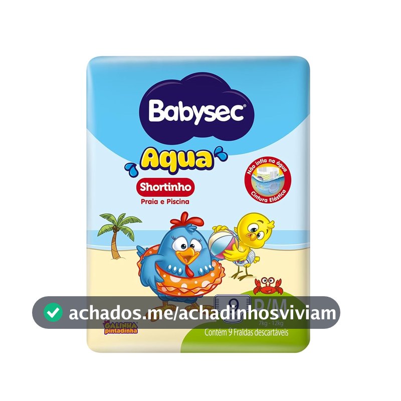 Sof Fralda Babysec Aqua P E M 4X9