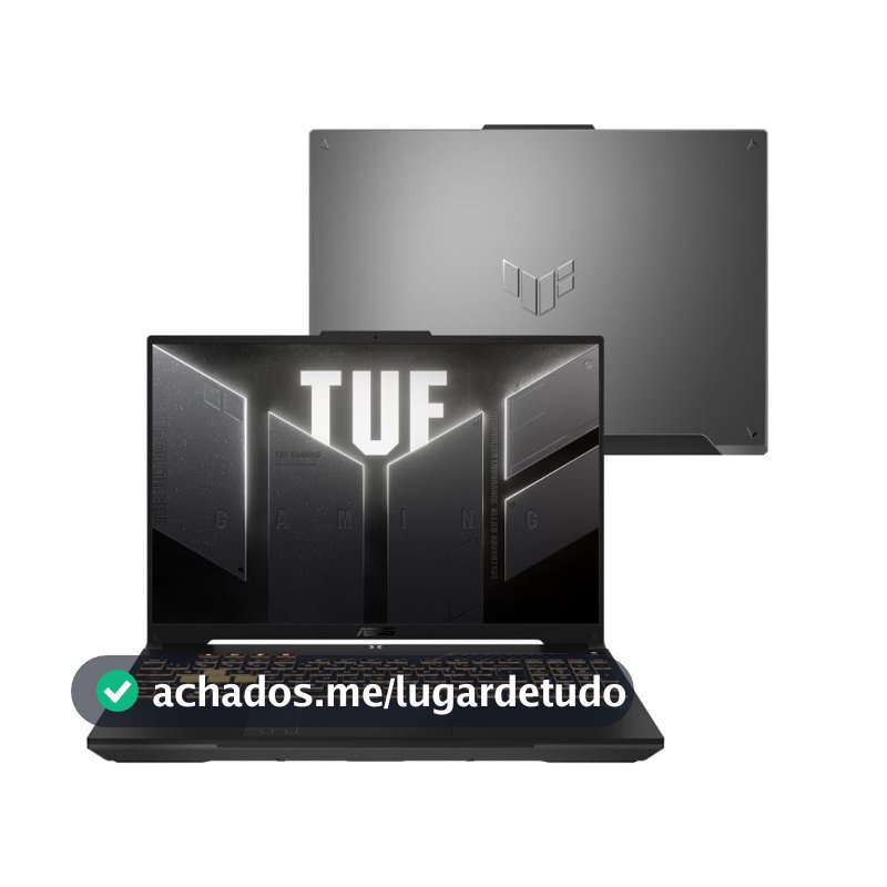 Notebook ASUS TUF Gaming F16 FX607VU RTX4050 Intel Core 5 210H 16Gb Ram 512Gb SSD Windows 11 Tela Nível IPS 16" LED 144Hz Gray - RL053W