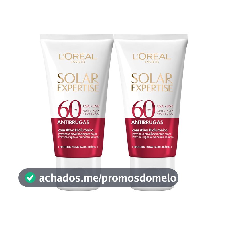 L'Oréal Paris Solar Expertise Kit Protetor Solar Antirrugas FPS 60, 40g