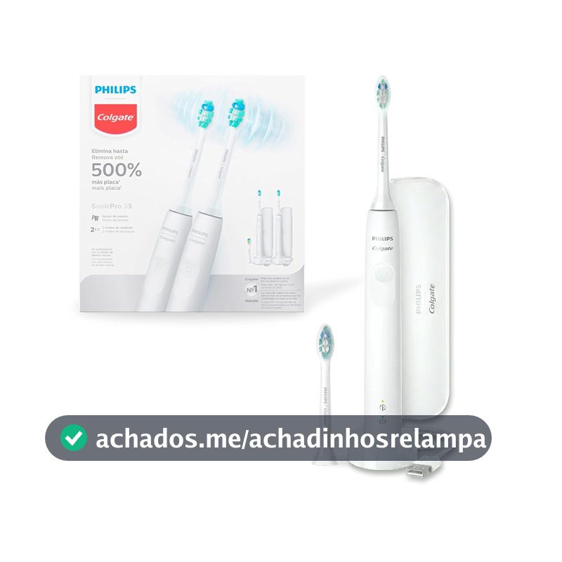 Philips Colgate Escova de Dente Elétrica Sonic Pro 35, 2 Unidades