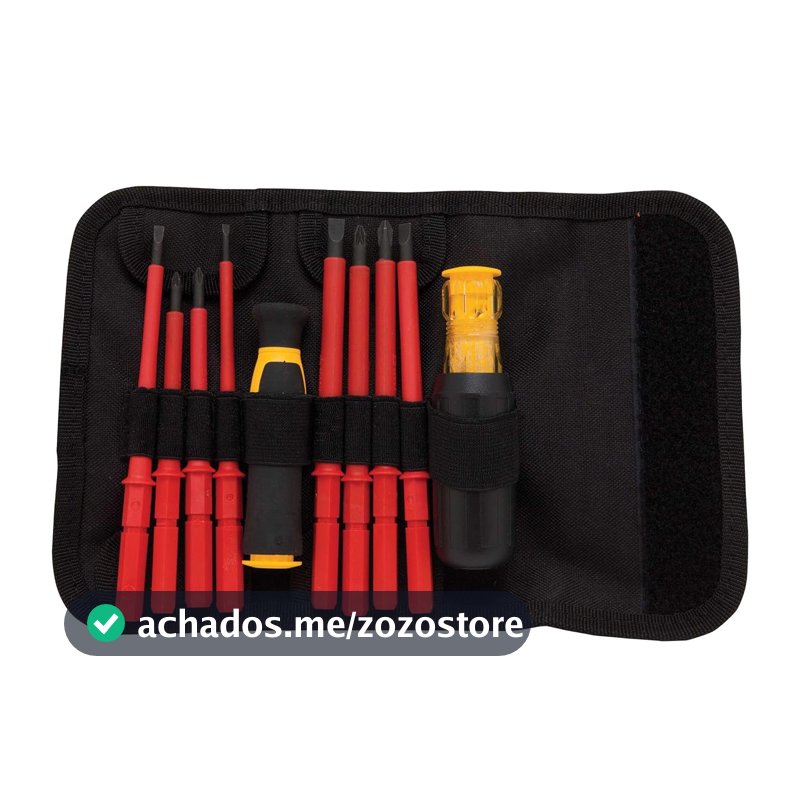 DEWALT Conjunto de chaves de fenda, conjunto isolado, aderência de vinil, 10 peças (DWHT66417)