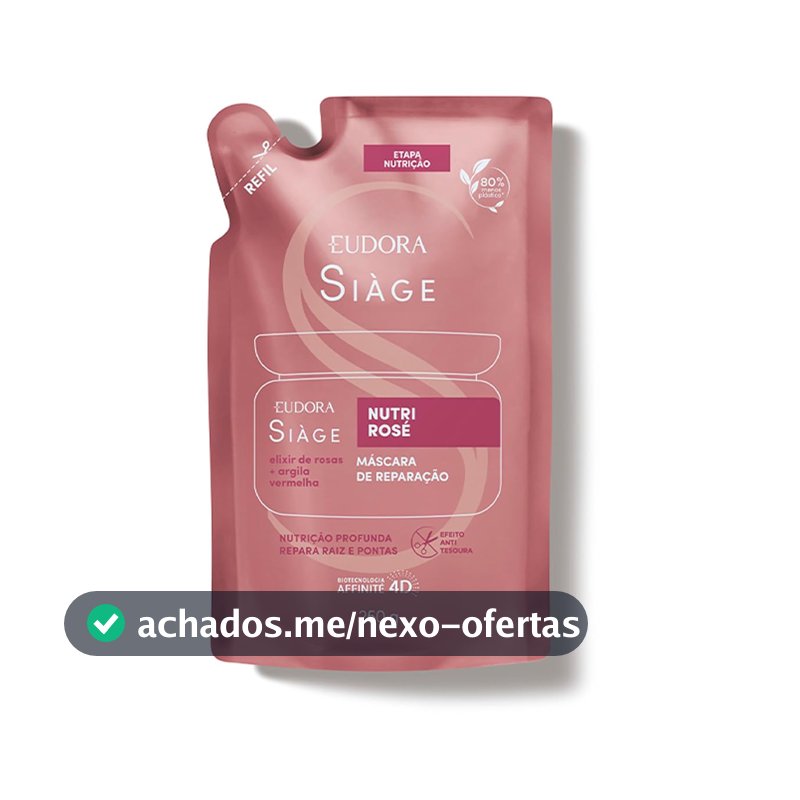 SIAGE REFIL MÁSCARA CAPILAR NUTRI ROSE 250g