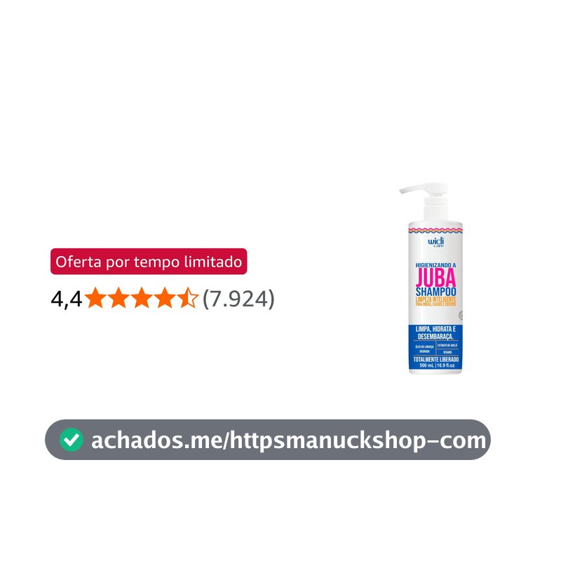 Widicare Higienizando A Juba Shampoo - Widi Care Widi Care Branco Grande 500 ml