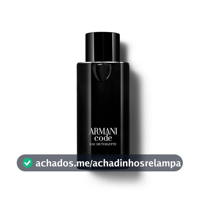 Armani Beauty, Armani Code Eau de Toilette, Giorgio Armani, Perfume Masculino Refilável, Fragrância Oriental Amadeirada com Notas de Tangerina Verde, Lavanda, Fava Tonka e Cedro