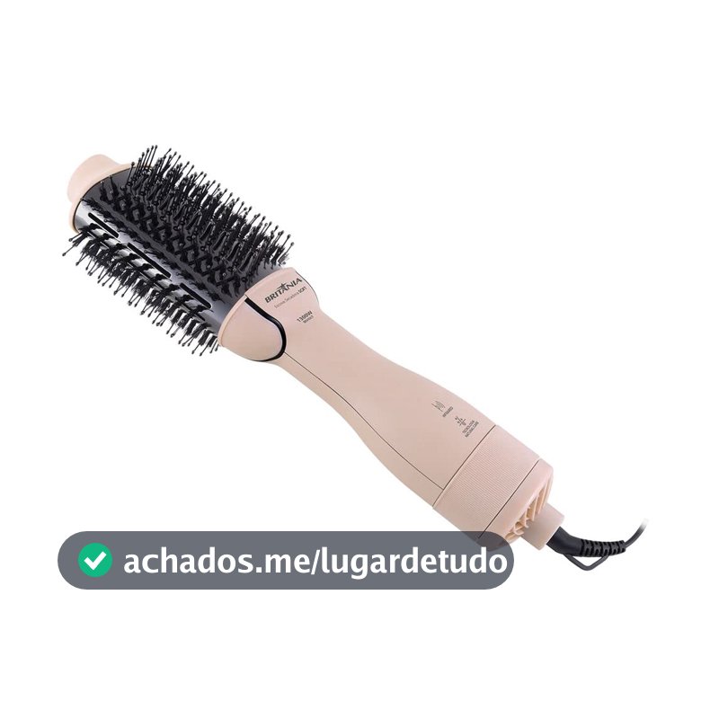 Britânia Escova Secadora Soft 4 em 1 1300W BEC07R Bivolt Plástico Rosa