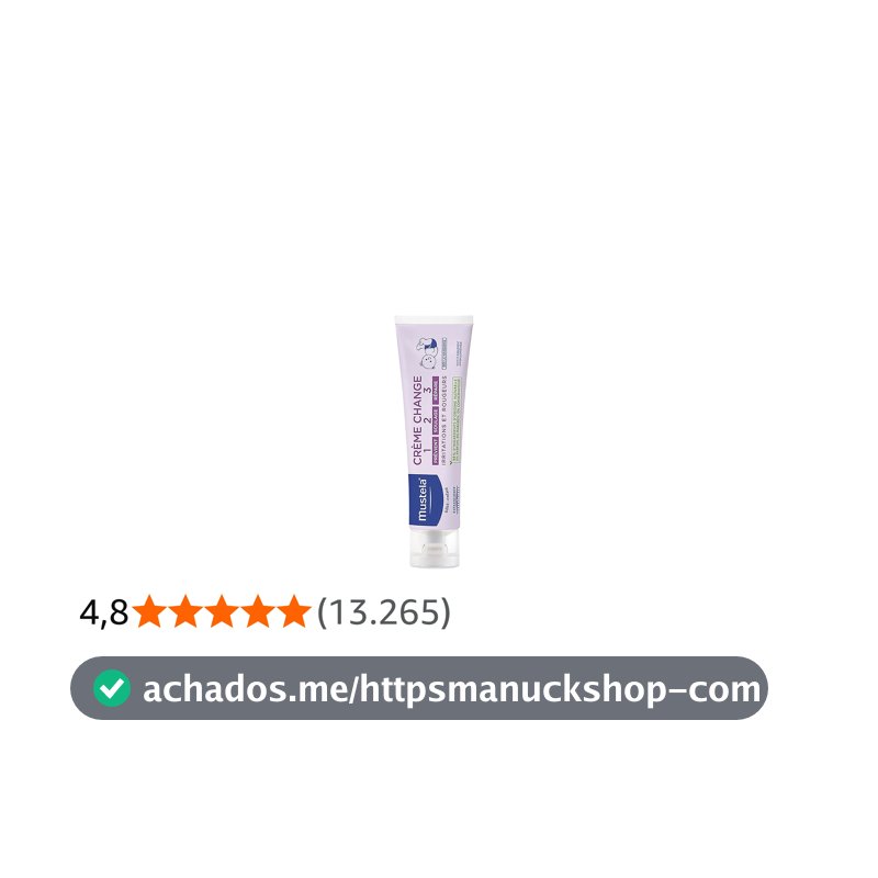 Mustela Creme Preventivo de Assaduras Vitaminado 1-2-3 108g - Pomada Antiassaduras para Bebês com Tripla Ação - 98% de Ingredientes de Origem Natural - Proteção e Hidratação
