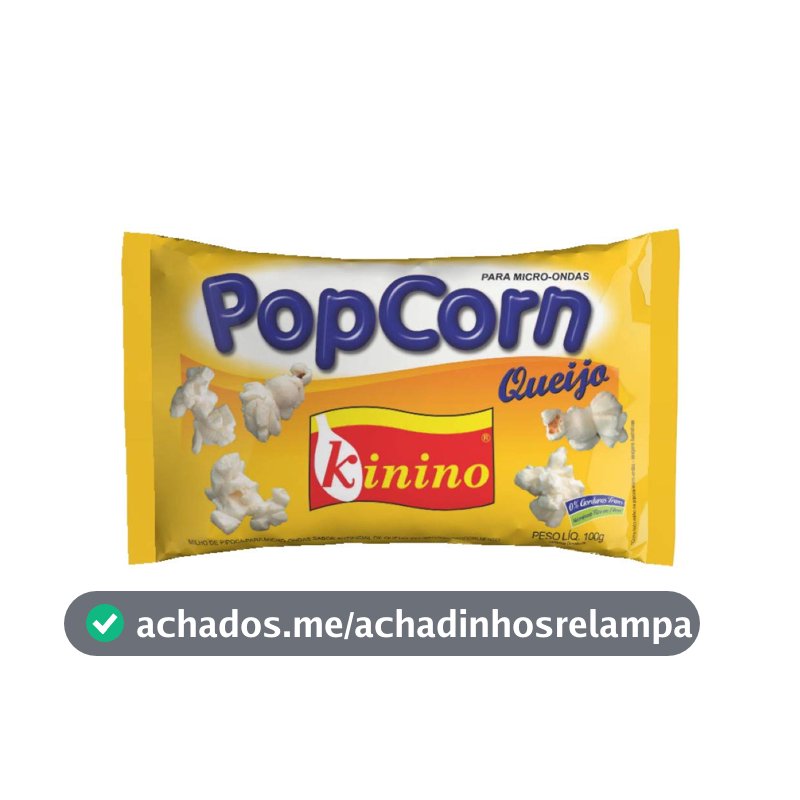 PIPOCA MICROONDAS QUEIJO KININO 100G
