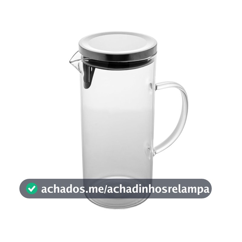 WOLFF - Jarra de Vidro Borossilicato com Tampa 1,5L