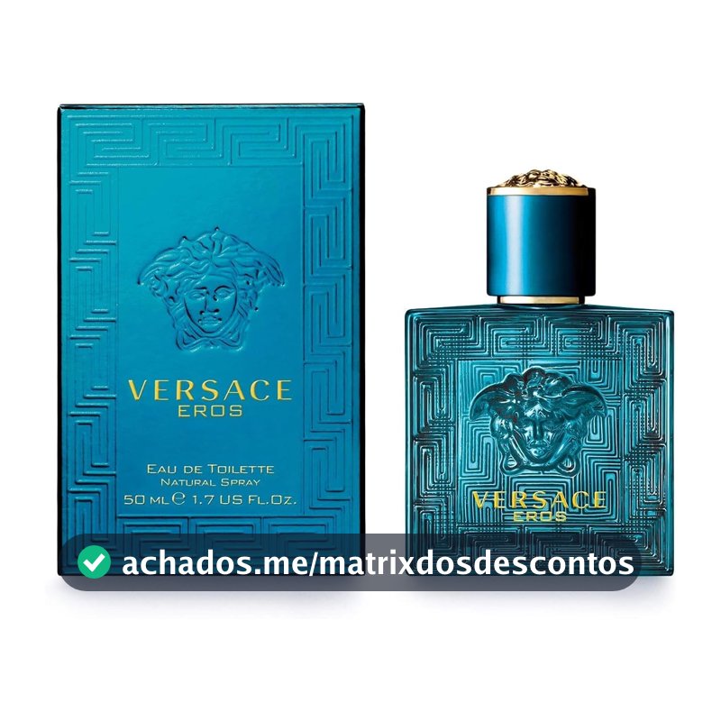 Eau de Toilette Masculino Eros, Azul, Versace, 50 ml