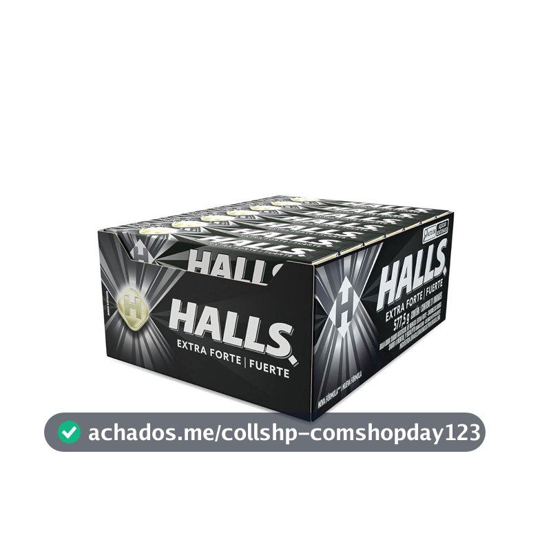 Bala Halls Extra Forte - Caixa com 21 unidades de 27,5g