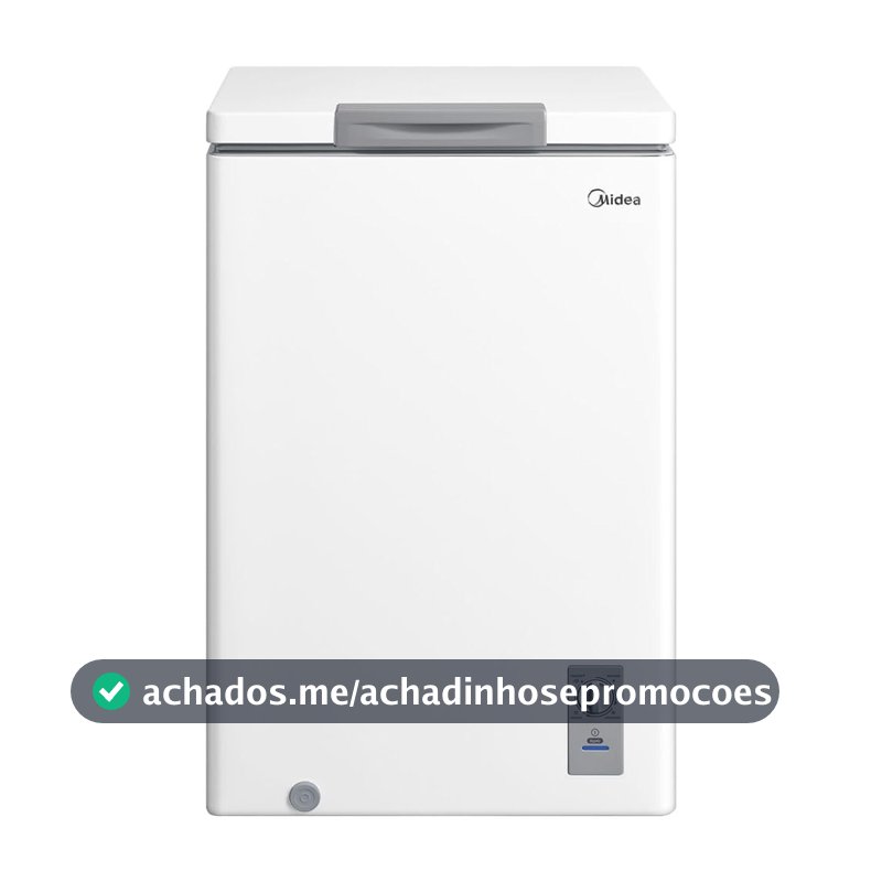 Freezer Horizontal 100L Inverter Bivolt Branco Midea