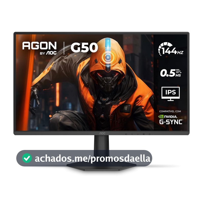 Monitor Gamer AOC AGON G50 24" 144Hz 0,5ms IPS HDR10 G-SYNC 24G50F