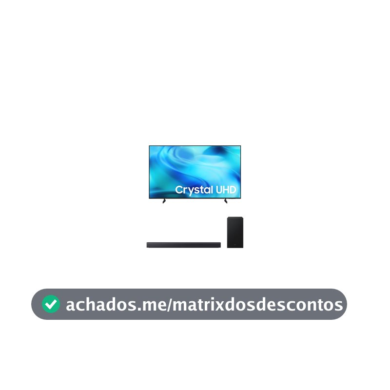Samsung Combo Smart TV 58" Crystal UHD 4K 2026 + Soundbar Samsung HW-B450F