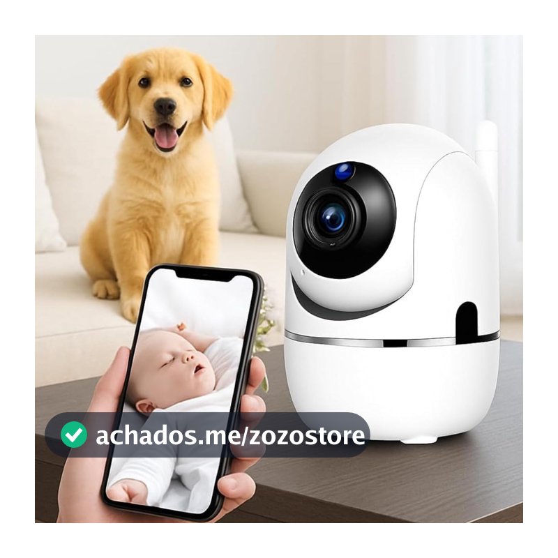 Câmera Baba Eletronica Wi-Fi de Segurança e Monitoramento com áudio