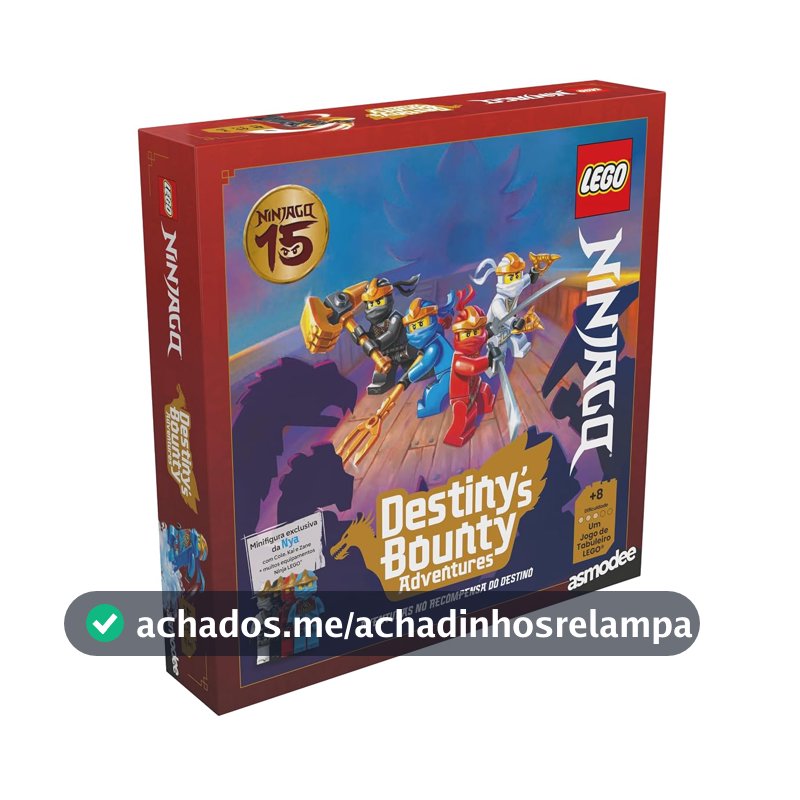 LEGO & asmodee, Ninjago: Destiny's Bounty Adventures, Jogo para Família, a partir de 8 anos, 2 a 4 jogadores, partidas de até 45 min